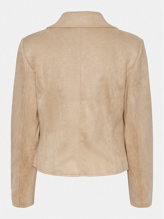 Pieces Pieces Jacke aus Kunstleder Beminda 17134838 Beige Regular Fit