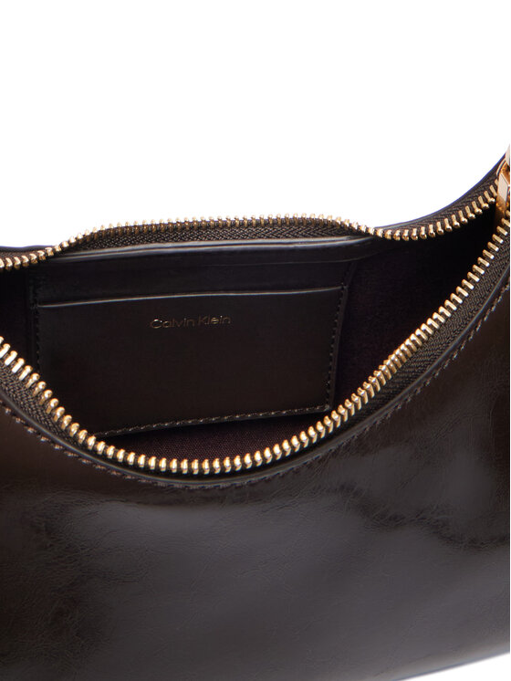 Calvin Klein Calvin Klein Rankinė Foil Logo Glossy Conv Shoulder B LV04F3737G Ruda