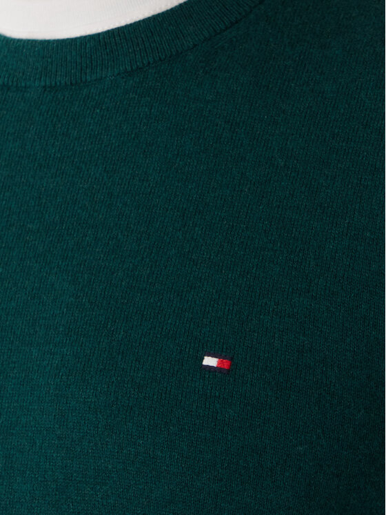 Tommy Hilfiger Tommy Hilfiger Pulover MW0MW28046 Verde Regular Fit