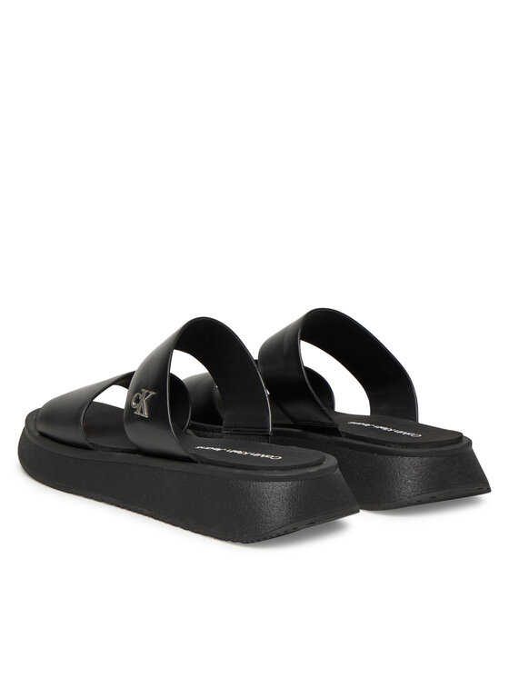 Calvin Klein Jeans Calvin Klein Jeans Papucs Sandal Slide Double Strap YW0YW01694 Fekete