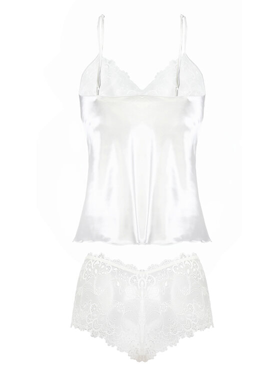 DKaren Lingerie DKaren Lingerie Komplet bielizny Felicia Biały Classic Fit