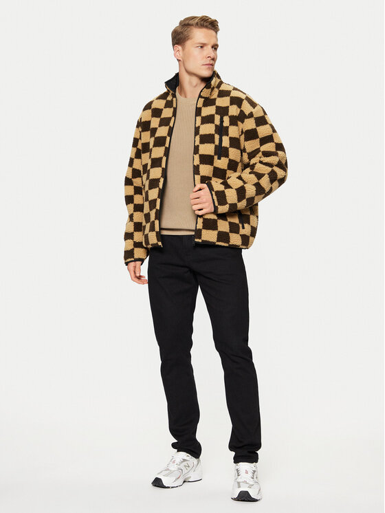 Solid Solid Felpa di pile Mateo 21108311 Beige Regular Fit
