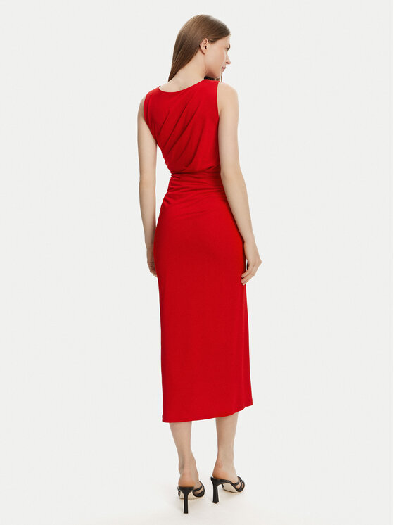 Marella Marella Cocktail obleka Harald 2513621022 Rdeča Slim Fit