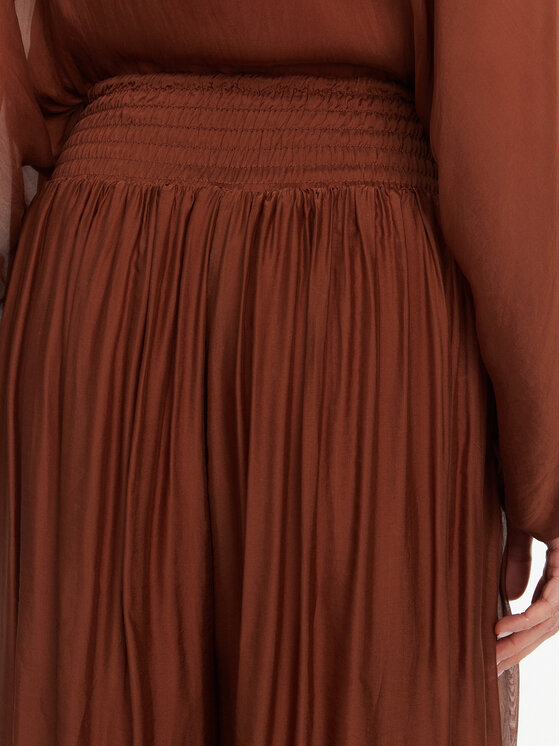 ViCOLO ViCOLO Palazzo hlače TD0021 Smeđa Regular Fit
