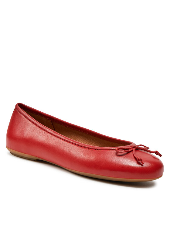 Geox Palmaria Ballerines Femme - Cuir Souple & Daim Respirant, Confort Toute La Journée, Style Élégant & Décontracté (Semelle Geox Brevetée)