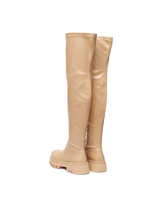 DeeZee DeeZee Overknees 13226-7 Beige