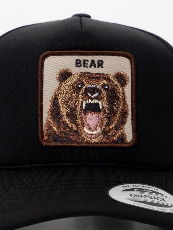 MyStars MyStars Czapka z daszkiem z Niedźwiedziem Miś Bear Czarny
