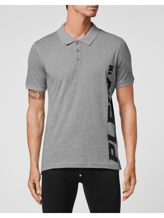 PHILIPP PLEIN PHILIPP PLEIN Polo 6277 Szary Slim Fit