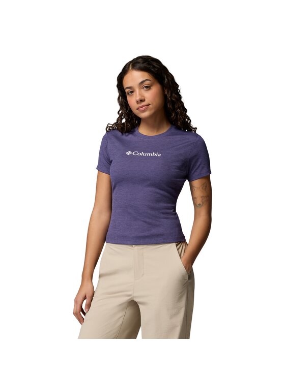 Columbia Columbia T-Shirt 210369 Fioletowy Regular Fit