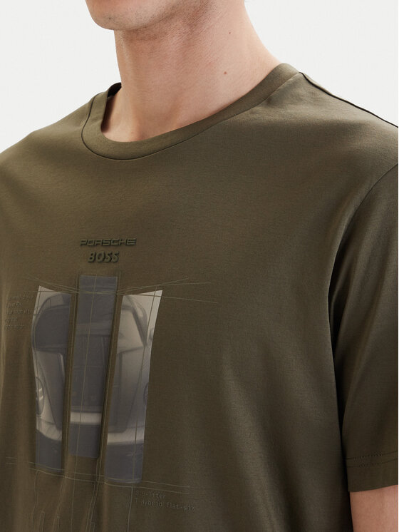 BOSS BOSS T-shirt PS Spirit70 Grx 50559811 Zelena Regular Fit