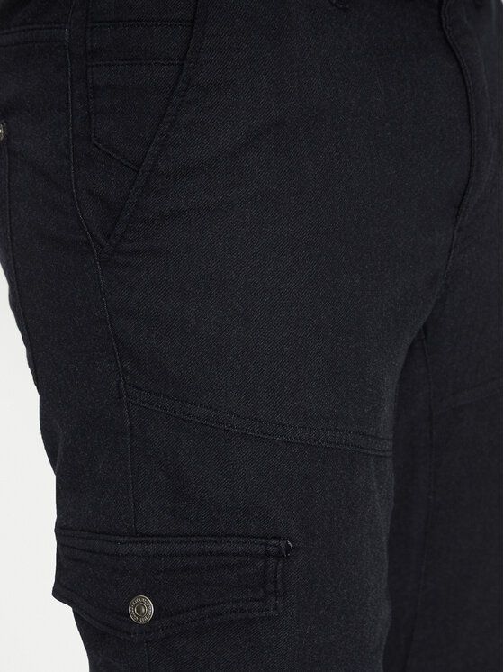 Guess Guess Pantaloni din material M5RB54 WGXY1 Bleumarin Slim Fit