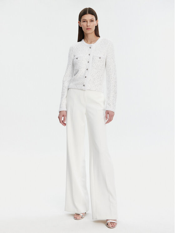 MICHAEL Michael Kors MICHAEL Michael Kors Kardigán MF460Z6F5L Fehér Regular Fit