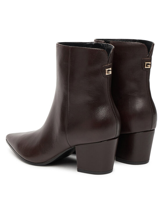 Guess Guess Μποτάκια FLFHAL LEA10 Καφέ