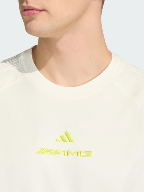 adidas adidas T-Shirt 162743 Kremowy Loose Fit