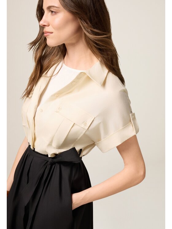 Oltre Oltre Vestito da giorno 7406J000809N0R2 Nero A-Line Fit