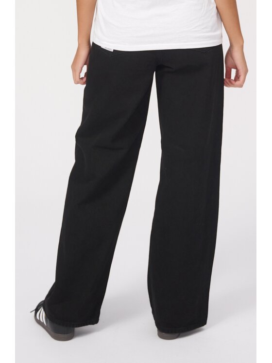 TeeShoppen TeeShoppen Jeansy Oryginalne dżinsy z szerokim występem Czarny Wide Leg