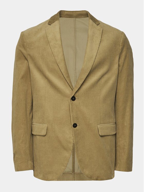 Sisley Sisley Marynarka 2SFRSW01B Beżowy Slim Fit