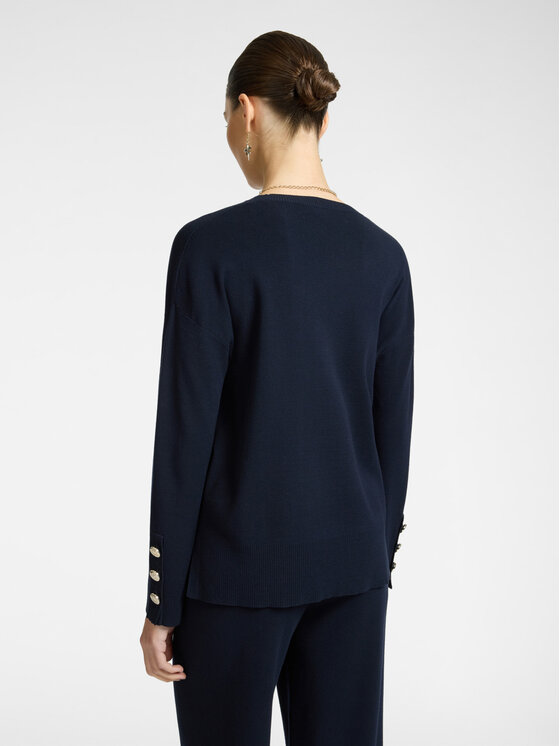Elena Mirò Elena Mirò Cardigan M419Z000546N034 Blu Boxy Fit
