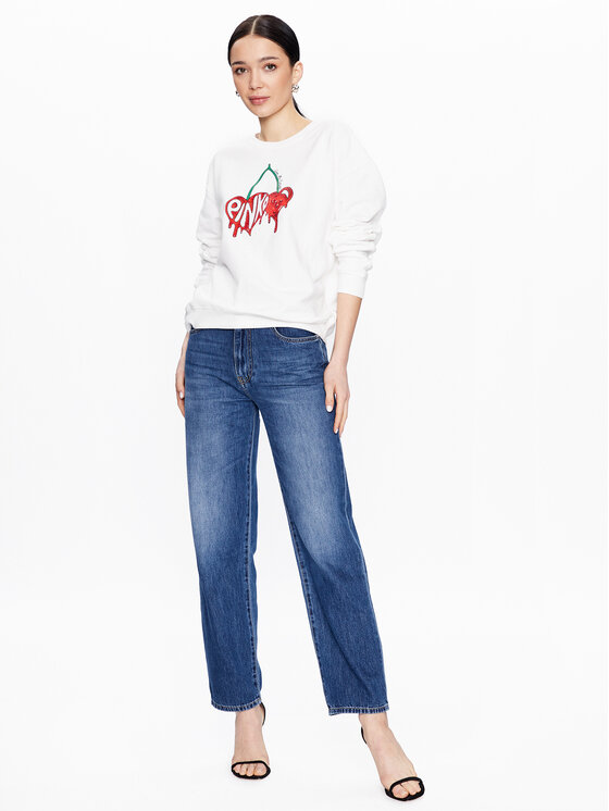 PINKO Pinko Jeansy Barbra 100218 A0FJ Granatowy Boyfriend Fit