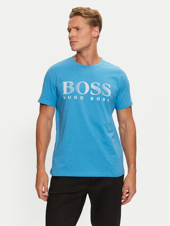 Boss T-shirt RN 50407774 Plava Relaxed Fit