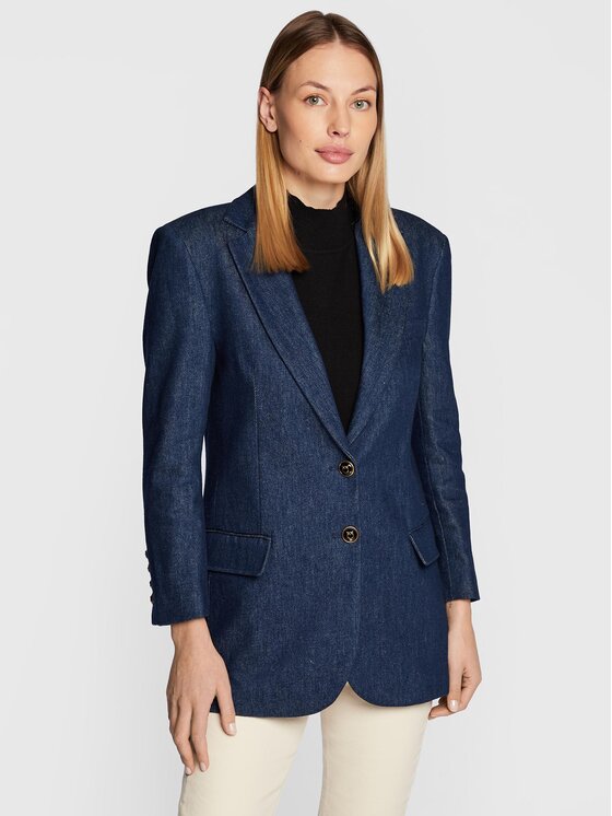 PINKO Pinko Sako Landire 1J112W A09I Modrá Regular Fit