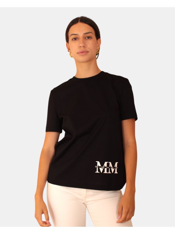 Max Mara Leisure Max Mara Leisure T-Shirt 10113289945354 Μαύρο Regular Fit