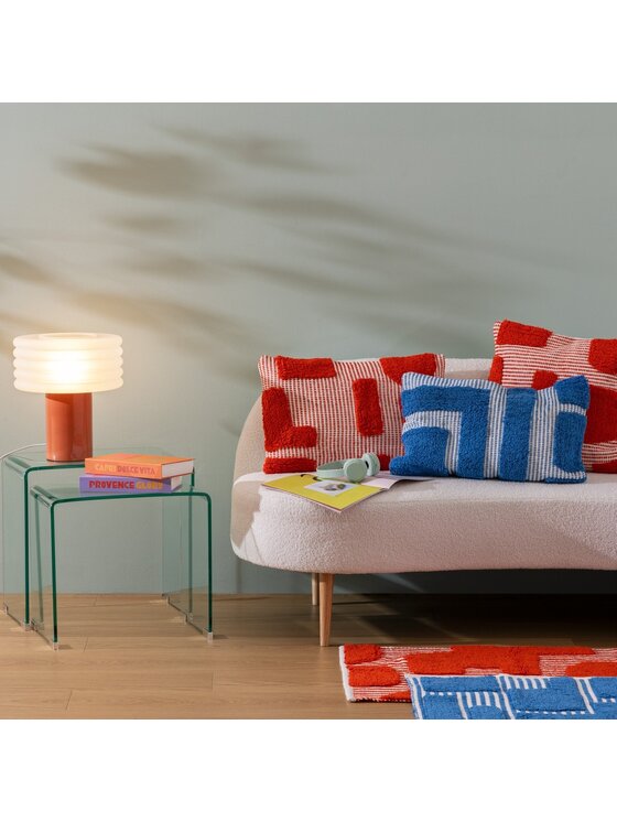 MIAhome MIAhome Lampa stołowa ceramiczna różowa Asti 36 cm Różowy