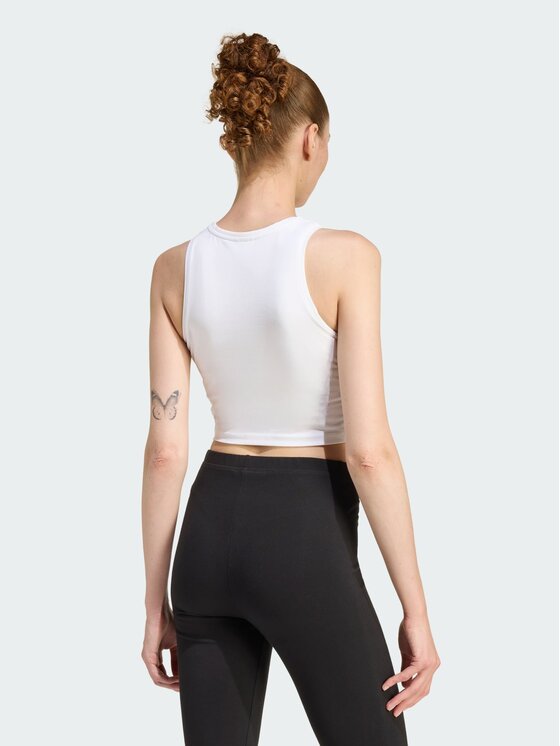 adidas adidas Top 158749 Biały Slim Fit