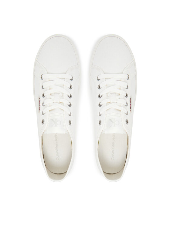 Calvin Klein Jeans Calvin Klein Jeans Πάνινα παπούτσια Ess Vulc Low Mg Cv YM0YM01301 Λευκό