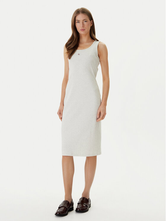Calvin Klein Jeans Rochie de zi LV047F257G Bej Slim Fit