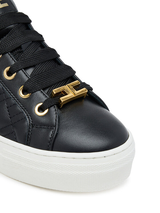 Elisabetta Franchi Elisabetta Franchi Снікерcи Low Cut Lace Up F4-A9E-0357-1251 S Чорний
