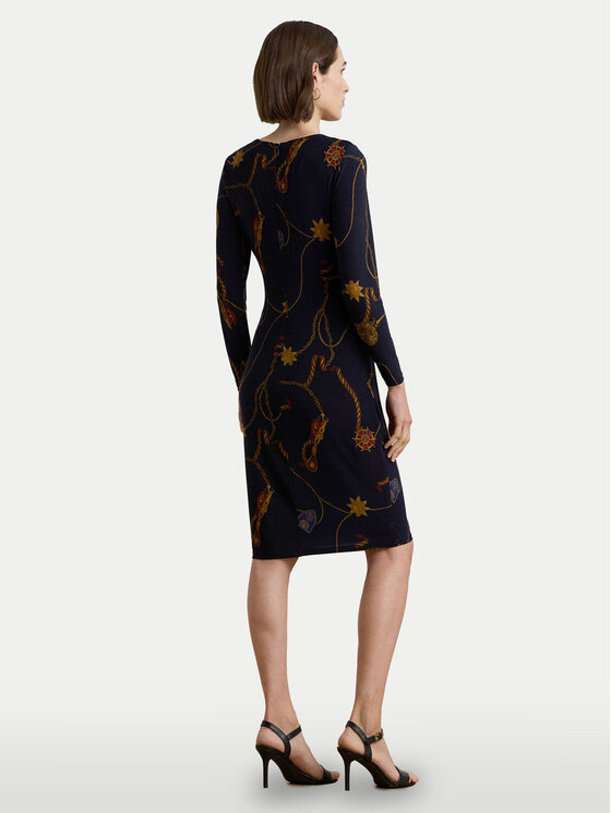LAUREN RALPH LAUREN LAUREN RALPH LAUREN Sukienka codzienna 250957702 Granatowy Slim Fit