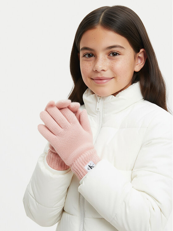 Calvin Klein Jeans Calvin Klein Jeans Kinderhandschuhe Monogram IU0IU00525 Rosa