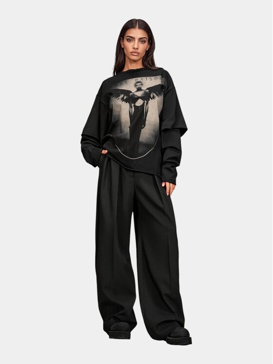 MADE BY SOCIETY MADE BY SOCIETY T-Shirt Obsidian - T27908 Czarny Basic Fit