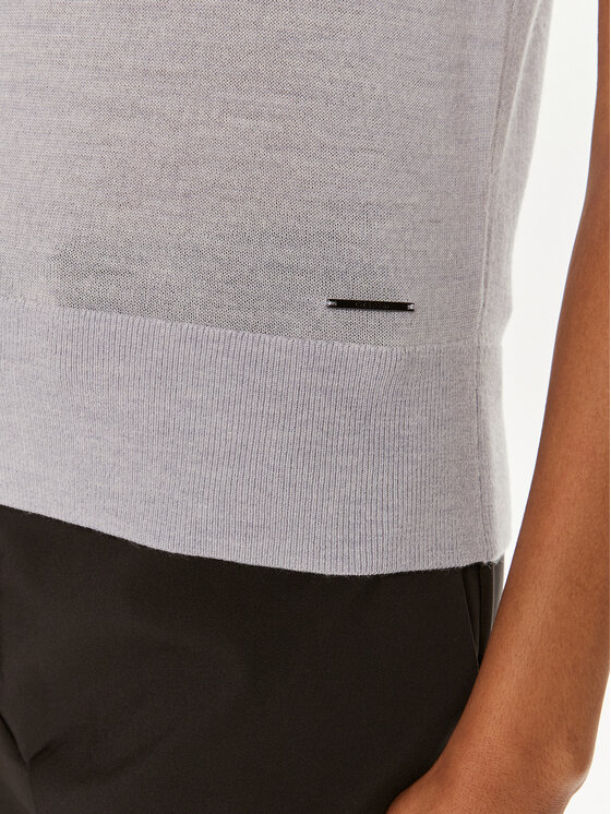 Calvin Klein Calvin Klein Bluse K20K207201 Grau Slim Fit