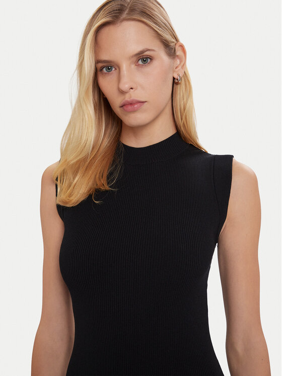 Morgan Morgan Kootud kleit 252-RMLISEA Must Slim Fit