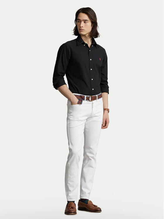 Polo Ralph Lauren Polo Ralph Lauren Cămașă Bsr 710772290 Negru Custom Fit