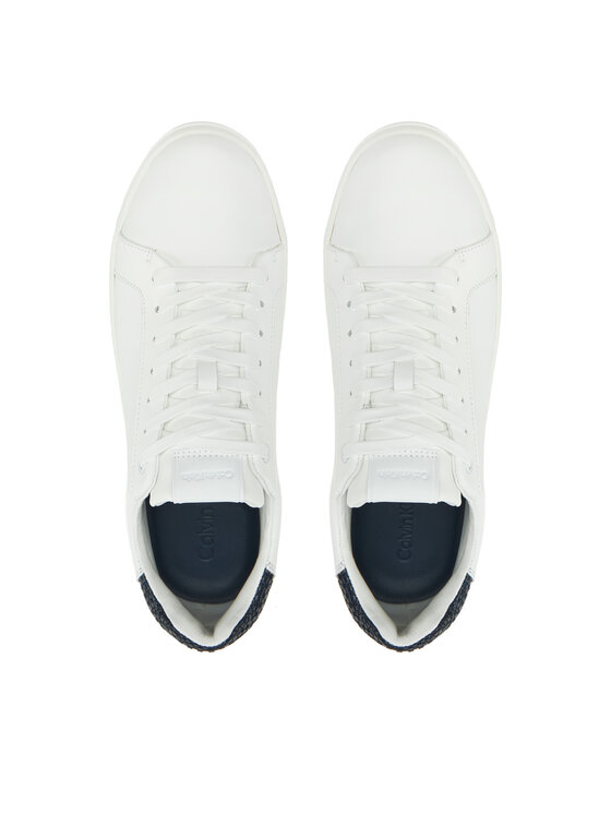 Calvin Klein Calvin Klein Sneakersy Low Top Lace Up Woven HM0HM01767 Biały