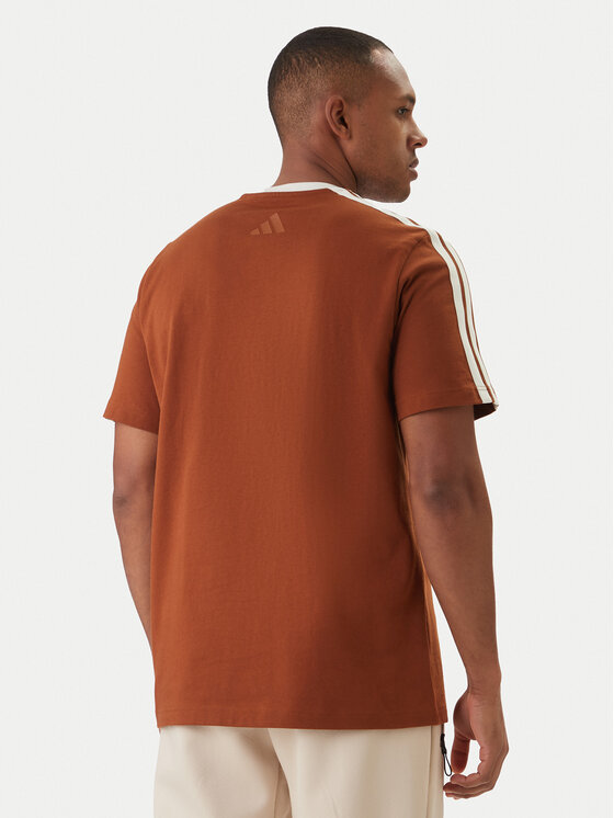 adidas adidas Тишърт Lux Coffee Cafe Cup Graphic JZ5070 Кафяв Loose Fit