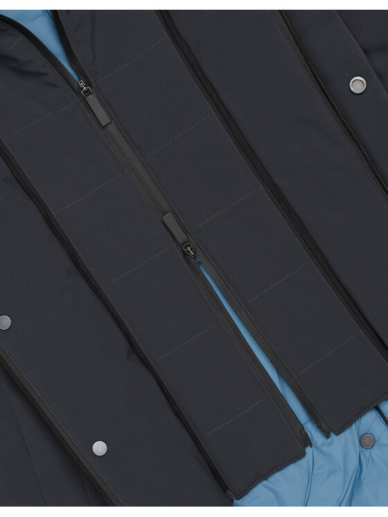 Borgio Borgio Płaszcz nizza Granatowy Slim Fit