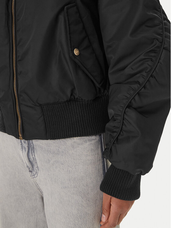 HUGO HUGO Bundy bomber Ferida-2 50550687 Čierna Relaxed Fit