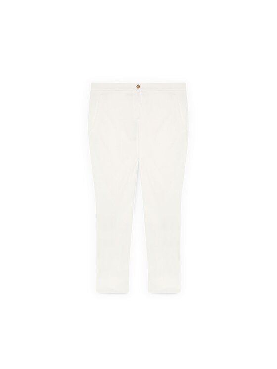 Fiorella Rubino Fiorella Rubino Pantaloni di tessuto P031L102412N011 Bianco Regular Fit