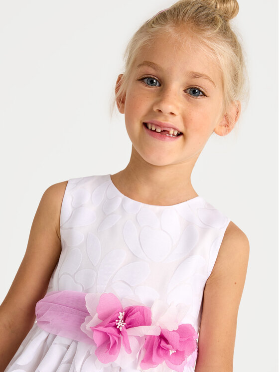 Mayoral Mayoral Vestito elegante 3918 Bianco Regular Fit