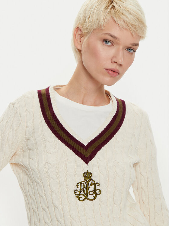 LAUREN RALPH LAUREN LAUREN RALPH LAUREN Пуловер 200951624002 Екрю Regular Fit