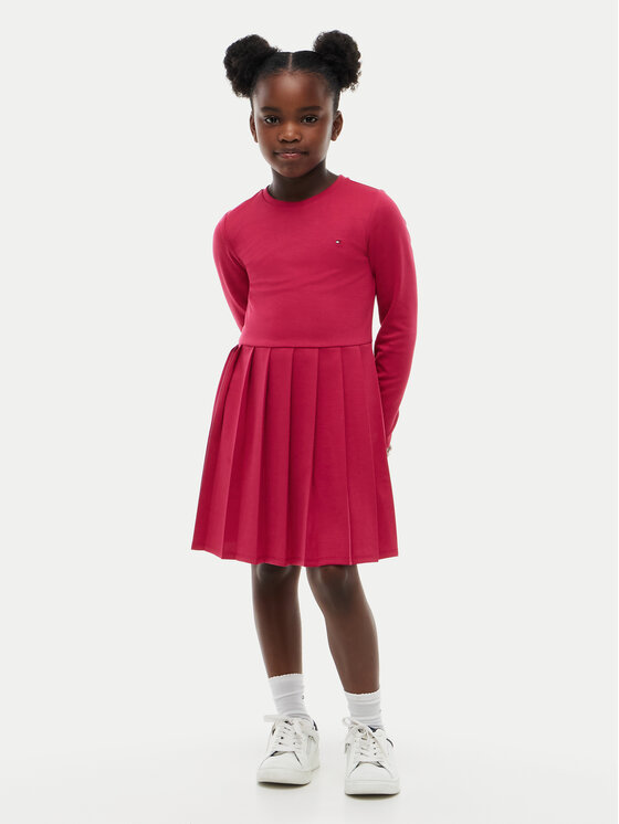 Tommy Hilfiger Tommy Hilfiger Každodenné šaty KG0KG09605 Červená A-Line Fit