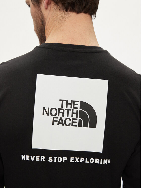 The North Face The North Face Longsleeve Redbox NF0A87NN Czarny Regular Fit