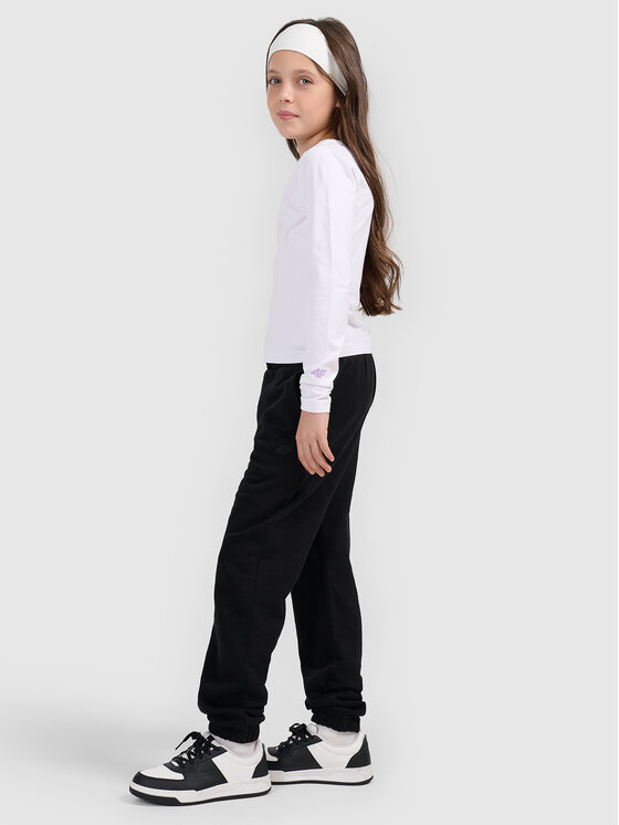 4F 4F Spodnie dresowe BASIC+ Czarny Oversize
