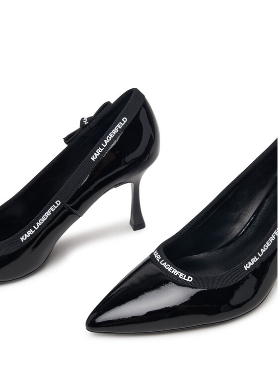 KARL LAGERFELD KARL LAGERFELD Pantofi cu toc subțire Sienna KL32708R Negru