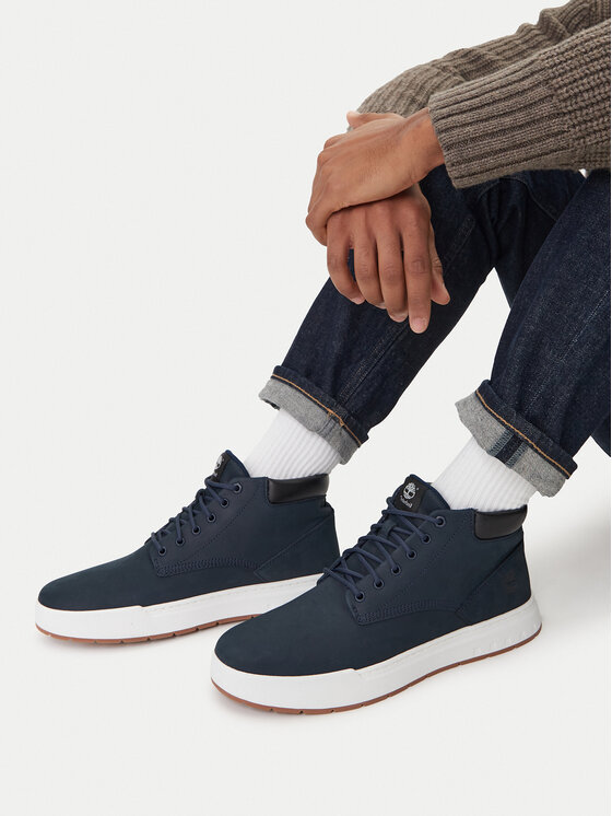 Timberland Timberland Polacchine Maple Grove Lthr Chk TB0A28940191 Blu scuro