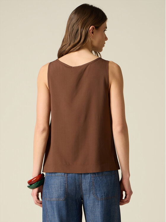 Oltre Oltre Blusa 2059J000830N032 Marrone Regular Fit